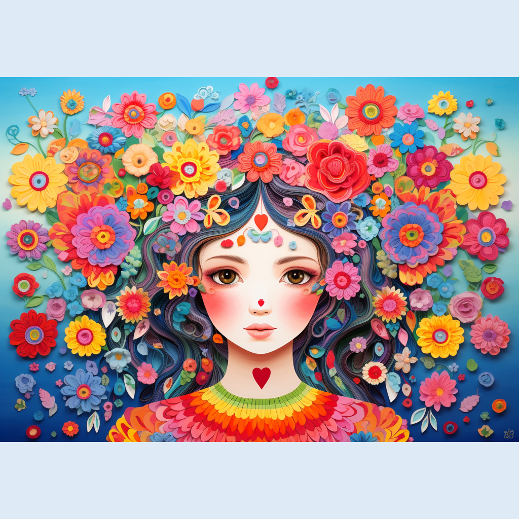 woman flowers  #2