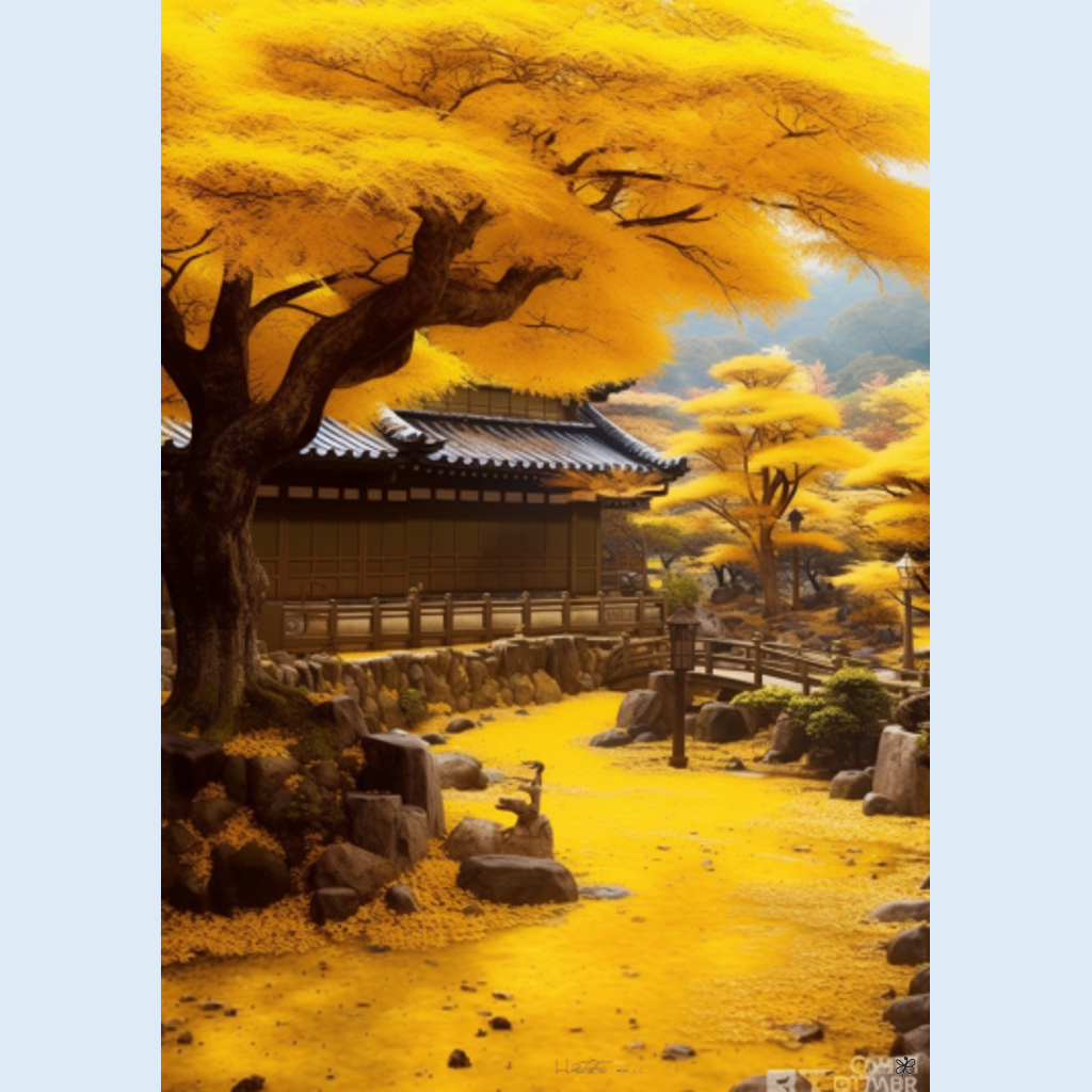 autumn temple #9