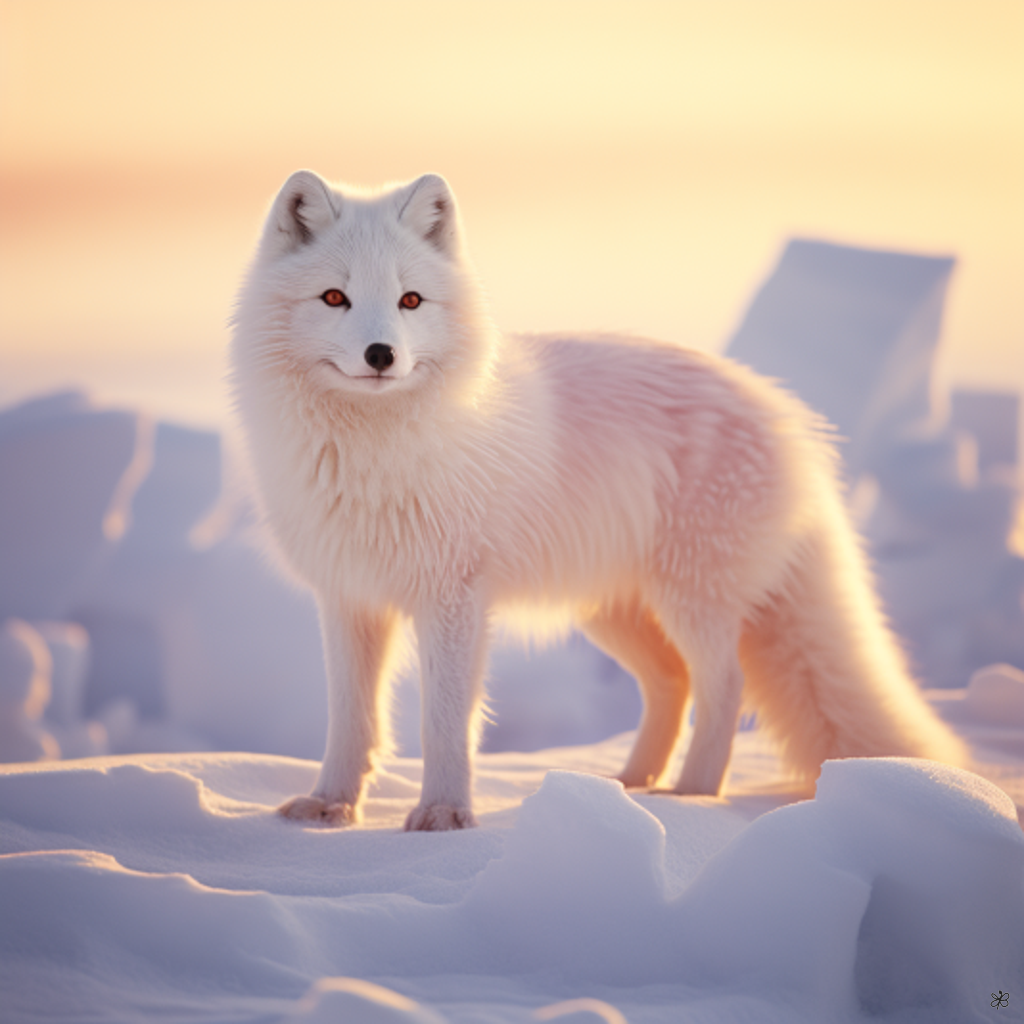 arctic fox in snow #1