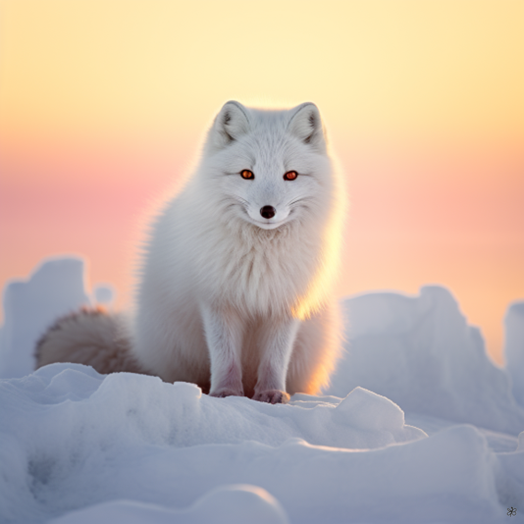 arctic fox in snow #2