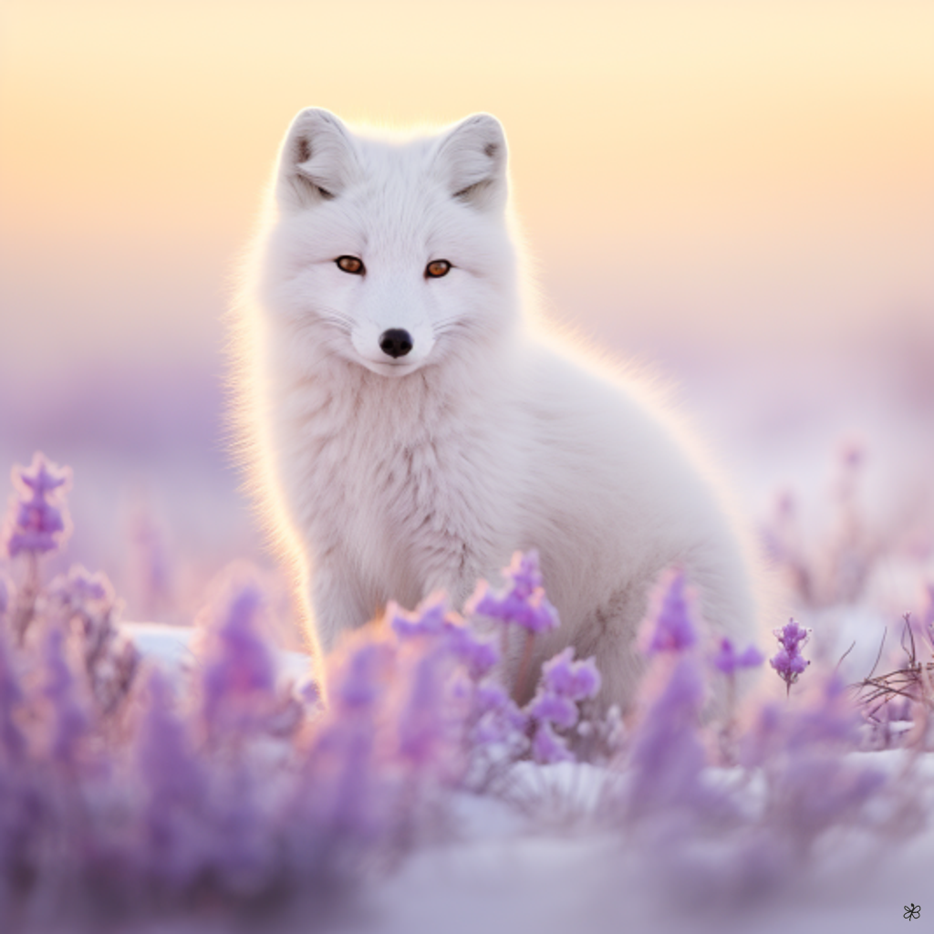 arctic fox in snow #3