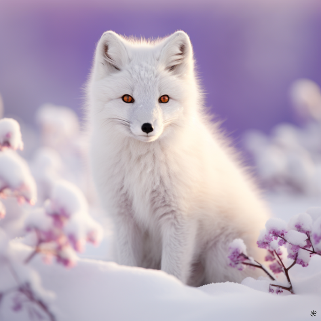 arctic fox in snow #5