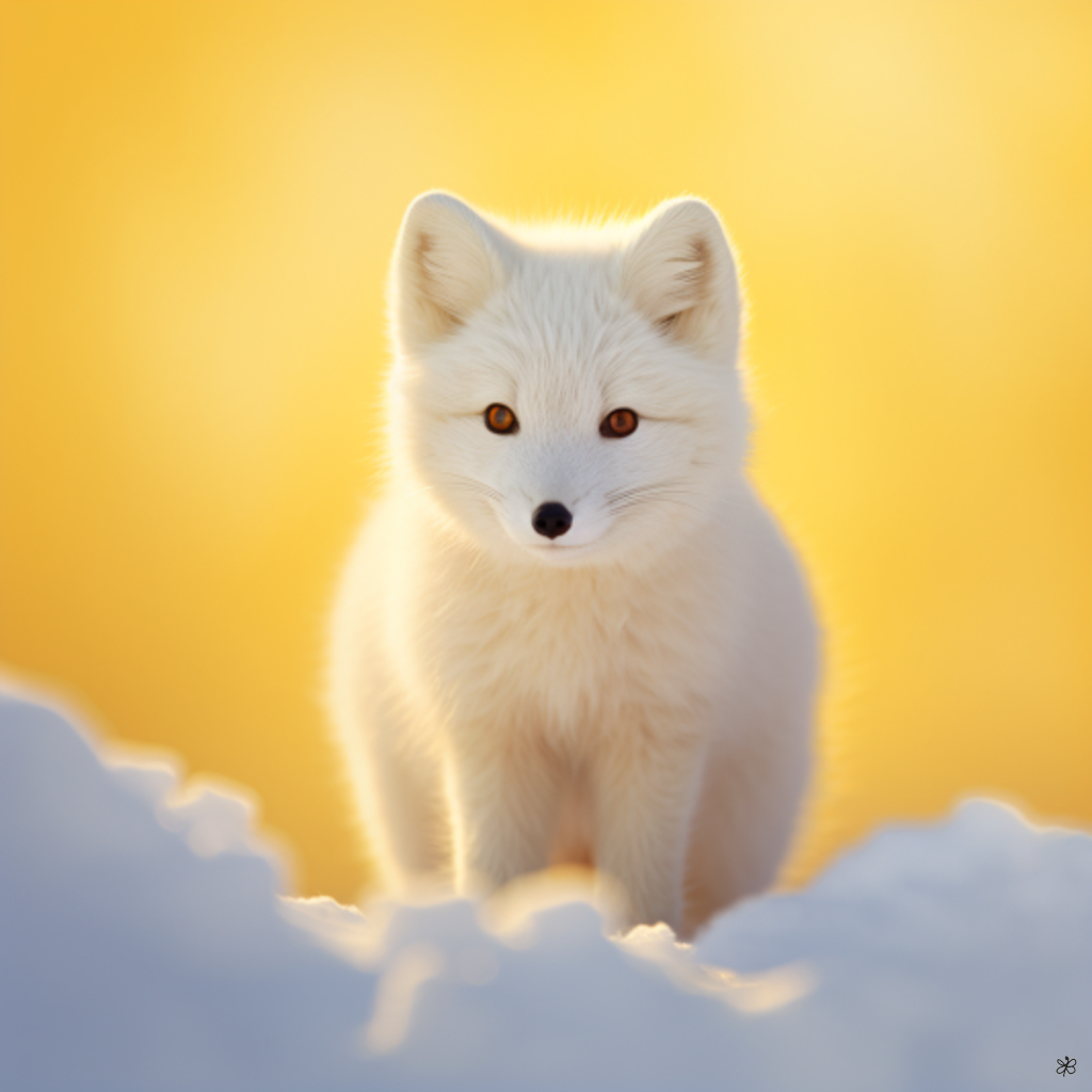 arctic fox in snow #6