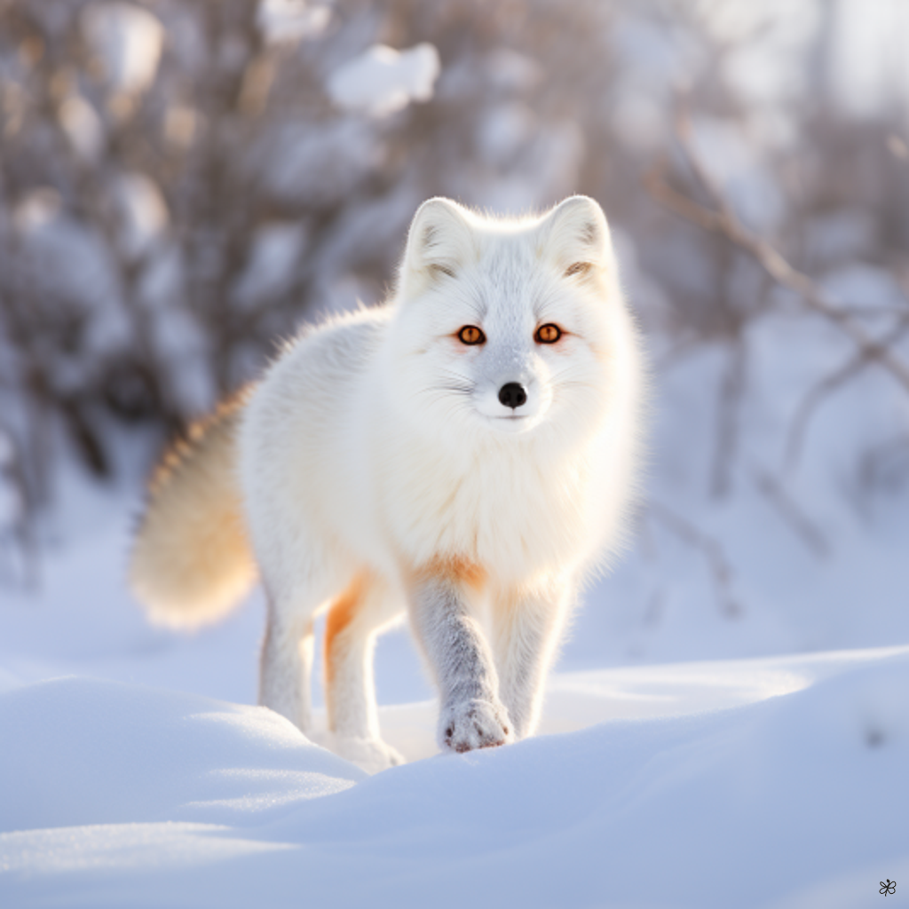 arctic fox in snow #10