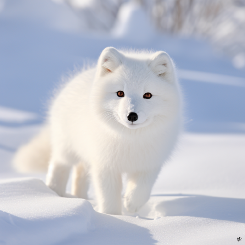 arctic fox in snow #11