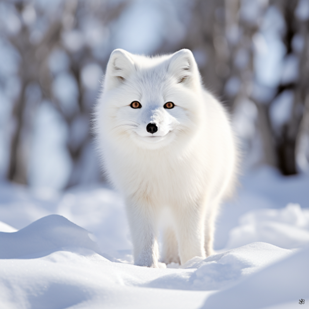 arctic fox in snow #12