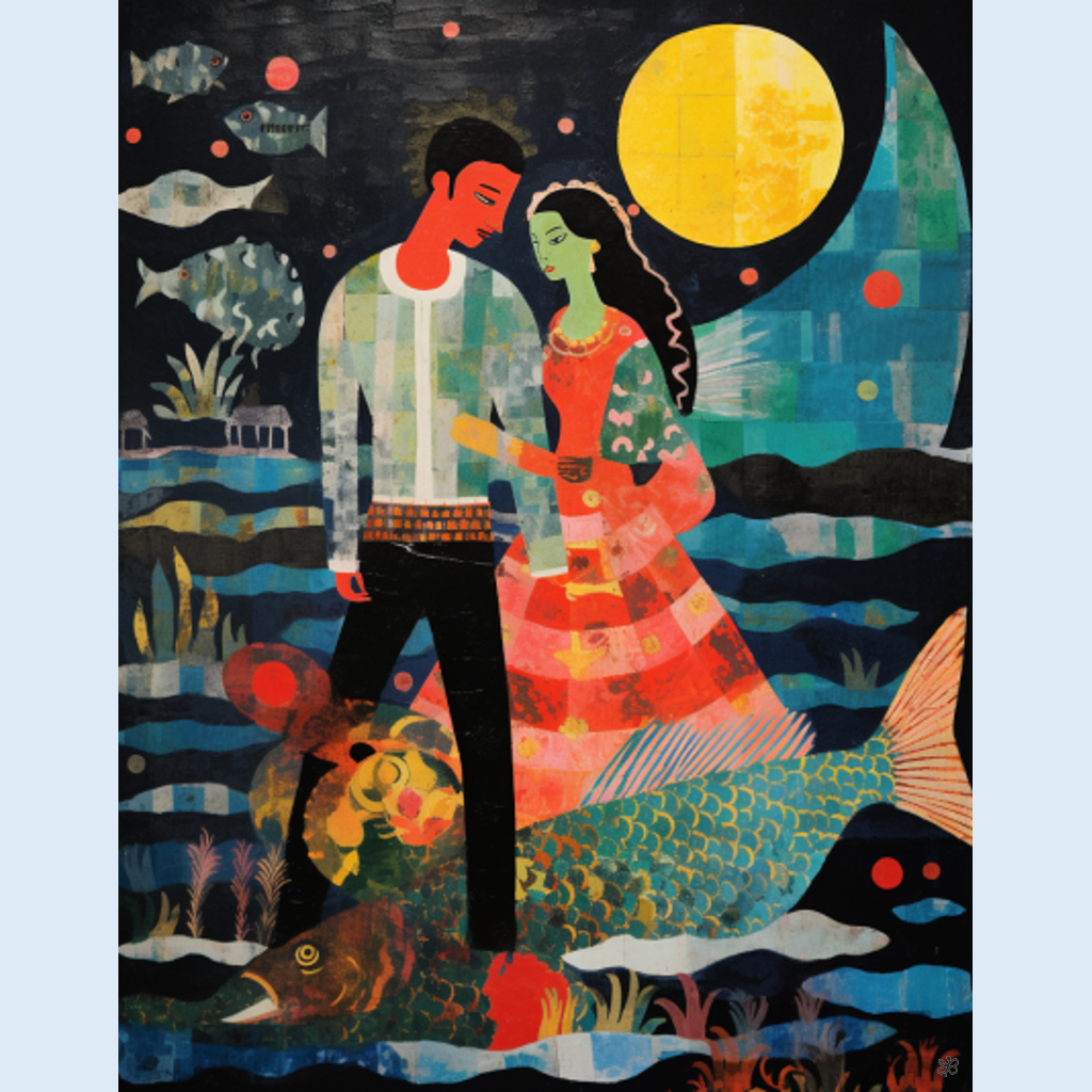 man and woman with mermaid #12