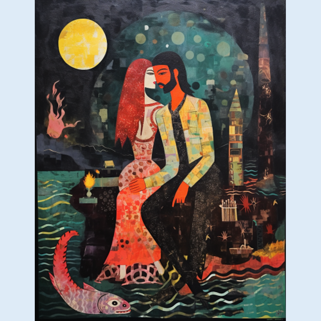 man and woman with mermaid #15