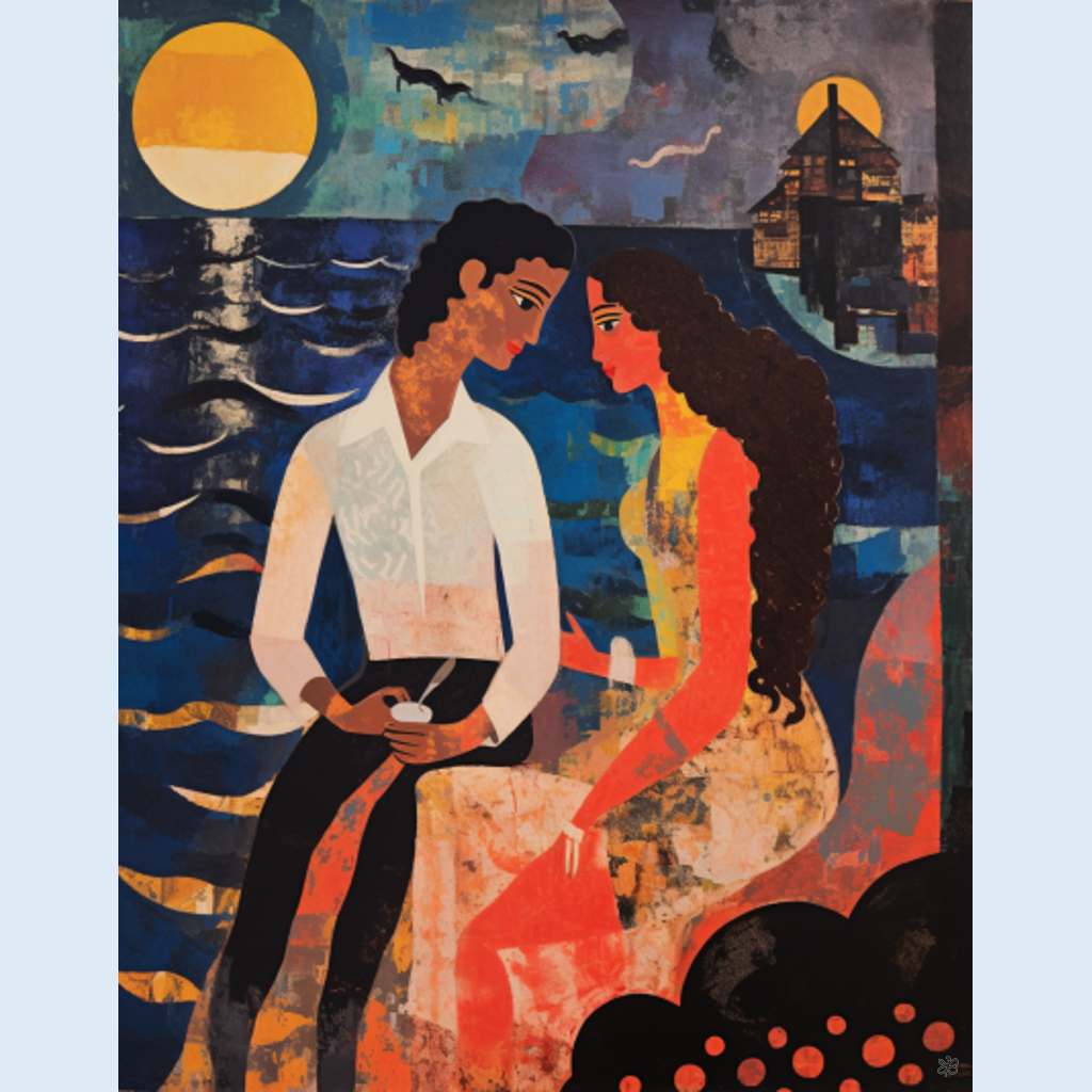 man and woman with mermaid #3