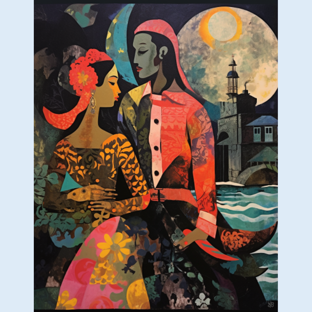 man and woman with mermaid #14